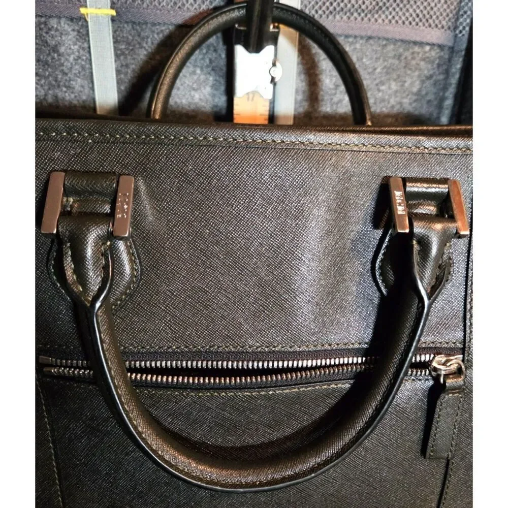 MCM Laptop Cross Grain Leather Case in Excellent Condition